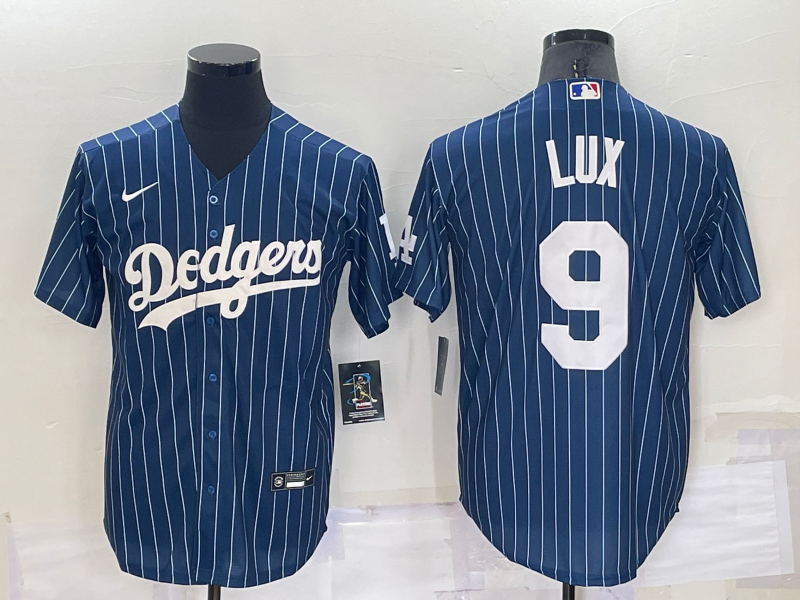 Men's Los Angeles Dodgers Gavin Lux #9 Blue Baseball Jersey